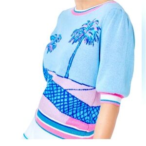 Rare Lilly Pulitzer Vivie Short Sleeve Tennis Graphic
